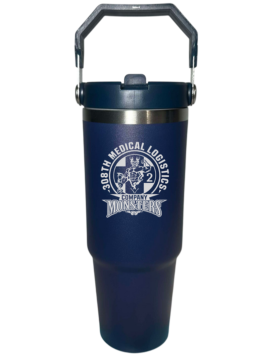 Design 1  30oz Navy Tumbler