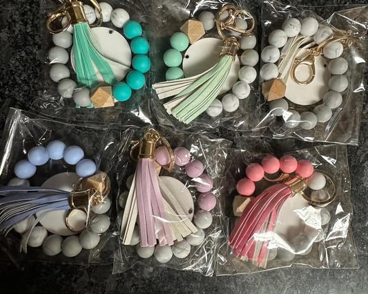 Beaded Keychain Bracelet